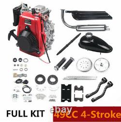 49cc Bike Bicycle Motor Kit Motorized 4-Stroke Petrol Gas Engine Set MotorCycle