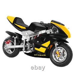 49cc Pull-start 4-Stroke Engine Gas powered mini pocket bike for kids&Teens Gift