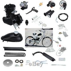 50cc 2-Stroke Bicycle Engine Petrol Gas Motor Kit Cycle Motorized Bike Black