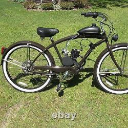 50cc 2 Stroke Gas Engine Motor Kit Motorized Bicycle Bike Black Single Cylinder