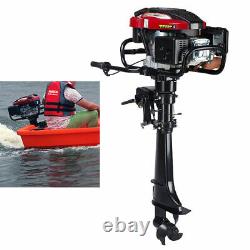 5100W 7HP 4Stroke Outboard Motor Engine Fishing Boat Air Cooling System 196cc US