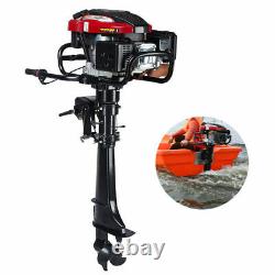 5100W 7HP 4Stroke Outboard Motor Engine Fishing Boat Air Cooling System 196cc US