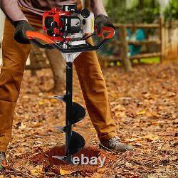 52CC 2-Stroke Gas Powered Earth Auger Post Fence Hole Digger Powerhead Engine US