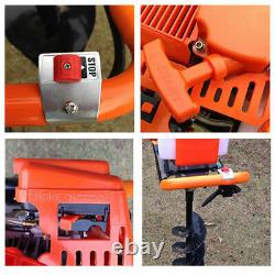 52CC 2stroke Gas Powered Post Hole Digger With 468 Earth Auger Digging Engine