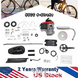 53CC 4-Stroke GAS MOTORIZED BICYCLE Bike Engine MOTOR KIT Chain Drive Air-cooled