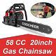 58CC Gas Engine 20 Guide Board Chainsaw 2 Stroke Gasoline Powered Handheld Saw