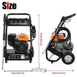 7.0HP 4-Stroke Gas Petrol Engine Cold Water Pressure Washer With Spray Gun US