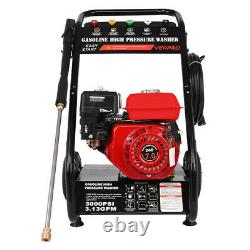 7.0HP 4-Stroke Gas Petrol Engine Cold Water Pressure Washer With Spray Gun US