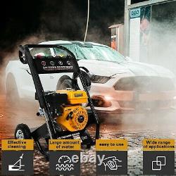 7.0HP 4-Stroke Gas Petrol Engine Cold Water Pressure Washer With Spray Gun USA