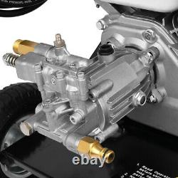 7HP 215cc 4-Stroke Gas Petrol Engine Cold Water Pressure Washer With Spray Gu-n