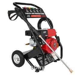 7HP 215cc 4-Stroke Gas Petrol Engine Cold Water Pressure Washer With Spray Gun US