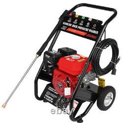 7HP 215cc 4-Stroke Gas Petrol Engine Cold Water Pressure Washer With Spray Gun US