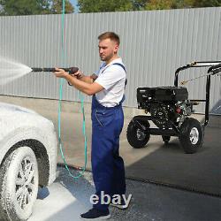 7HP 215cc 4-Stroke Gas Petrol Engine Cold Water Pressure Washer with Spray Gun