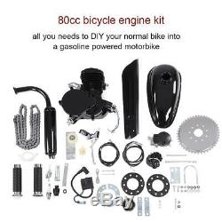 80CC Bike Engine Kit 2 Stroke Gas Motorized Bicycle Motor DIY Set with Tools NEW