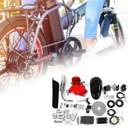 80CC Bike Motorized Bicycle 2-Stroke Petrol Gas Engine Motor Kit + Speedometer