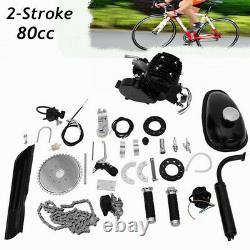 80cc 2-Stroke Bicycle Engine Kit Gas Motorized Motor Bike Modified Full Set US