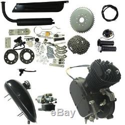 80cc 2 Stroke Black Bike Bicycle Engine Kit Gas Motorized Bike Motor