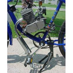 80cc 2-Stroke Gas Motor Engine Kit DIY for Motorized Bicycle Bike Silver On Sale