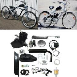 80cc 2 Stroke Motor Engine Kit Gas for Motorized Bicycle Bike Black Upgraded