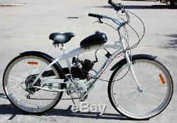 80cc 2 Stroke Petrol Gas Motor Engine Kit DIY Motorized Bicycle Push Bike New