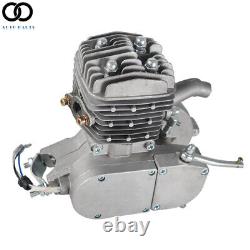 80cc 2Stroke Cycle Bike Engine Motor Petrol Gas Kit for Motorized Bicycle Silver
