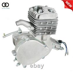 80cc 2Stroke Cycle Bike Engine Motor Petrol Gas Kit for Motorized Bicycle Silver