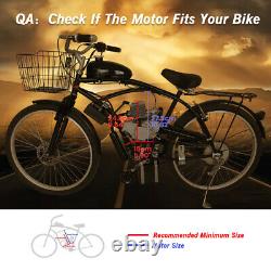 80cc Bicycle Bike Motor Motorized 2-Stroke Petrol Gas Electric Start Engine US