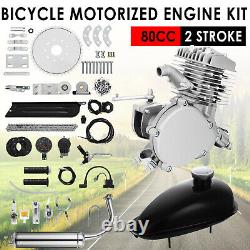 80cc Bicycle Engine Kit Motorized 2 Stroke Petrol Gas Motor Bike Kit for 26 28