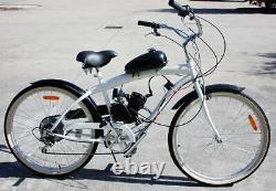 80cc Bicycle Motor Kit Push Bike Motorized 2 Stroke Petrol Gas Engine Full Set