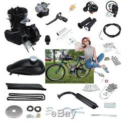 80cc Bike Bicycle Motorized 2 Stroke Petrol Gas Motor Engine Kit Set Black