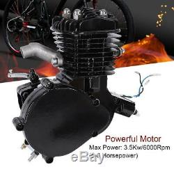 80cc Bike Bicycle Motorized 2 Stroke Petrol Gas Motor Engine Kit Set Black New