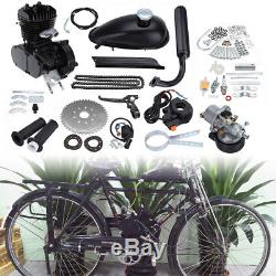 80cc Cycle Bike Bicycle Motorized 2 Stroke Petrol Gas Motor Engine Kit Black