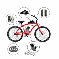 80cc Full Set 2-stroke Bike Bicycle Motorized Motor gas Engine Kit Black