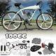 Black 2-Stroke 100cc Bicycle Motor Kit Bike Motorized Petrol Gas Engine Set USA