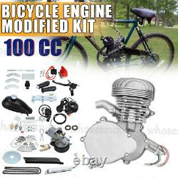 Black 2-Stroke100cc Bicycle Motor Kit Bike Motorized Petrol Gas Engine Set 2021