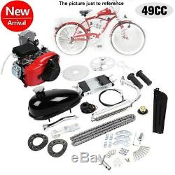 Black 49cc 4 Stroke Cycle Motor Kit Motorized Bike Petrol Gas Bicycle Engine BT