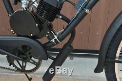 Black 80cc 2 Stroke Bicycle Engine Kit Gas Motorized Bike Motor