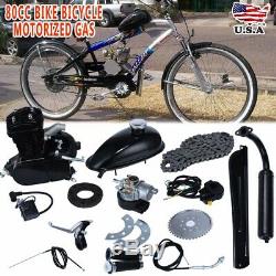 Black 80cc Bike Bicycle DIY Motorized 2 Stroke Petrol Gas Motor Engine Kit Set