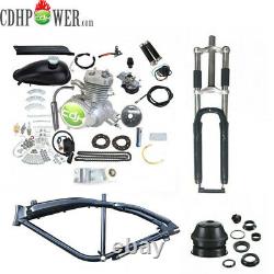 CDHPOWER Gas Bicycle Frame 3.4L(Black) 26 Fork & 2 Stroke 80cc Engine Kit PK80