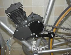 Chain Tension Black 80cc 2 Stroke Gas Engine Motor Kit DIY Motorized Bike
