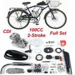 Complete 2-Stroke 100cc Bicycle Motor Kit Bike Motorized Petrol Gas Engine Set