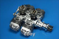 DLE 222CC Gas Engine Four Cylinder Two Stroke Side Exhaust with CDI & Muffler
