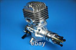 DLE 55CC Single Cylinder Two Stroke Side Exhaust Gas Engine with Muffler&Ignition