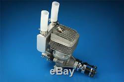 DLE55RA 55CC Two Stroke Rear Exhaust Gas Engine with Muffler&Ignition for RC Plane