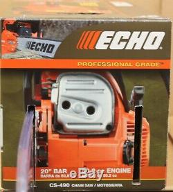 ECHO CS-490 20 in. 50.2cc Gas Chainsaw 2-Stroke Engine New Factory Sealed
