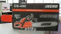 Echo Chainsaw 2-Stroke Cycle 50.2cc Gas Engine Rear Wrap Handle Brake CS-490