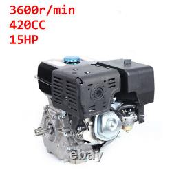 Engine OHV Horizontal Gas Engine Recoil Start Go Kart Motor 15HP 420CC 4Stroke