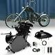 Full 80cc 2-Stroke Petrol Gas Motor Engine Kit for Motorized Bicycle Bike Black