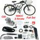 Full Set 100CC Bicycle Motorized 2-Stroke Gas Petrol Bike Engine Motor Set CDI