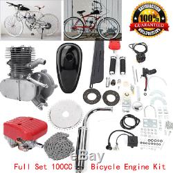 Full Set 100cc Bicycle Engine Kit 2-Stroke Gas Motorized Motor Bike DIY Modified